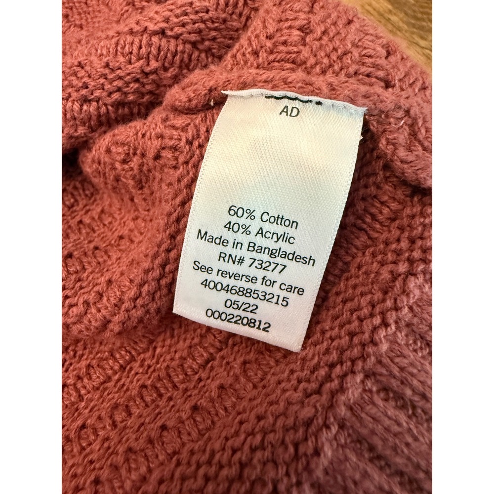 Sonoma Goods For Life Rose Pink Button Front Cardigan Sweater Womens Large L - Picture 6 of 6